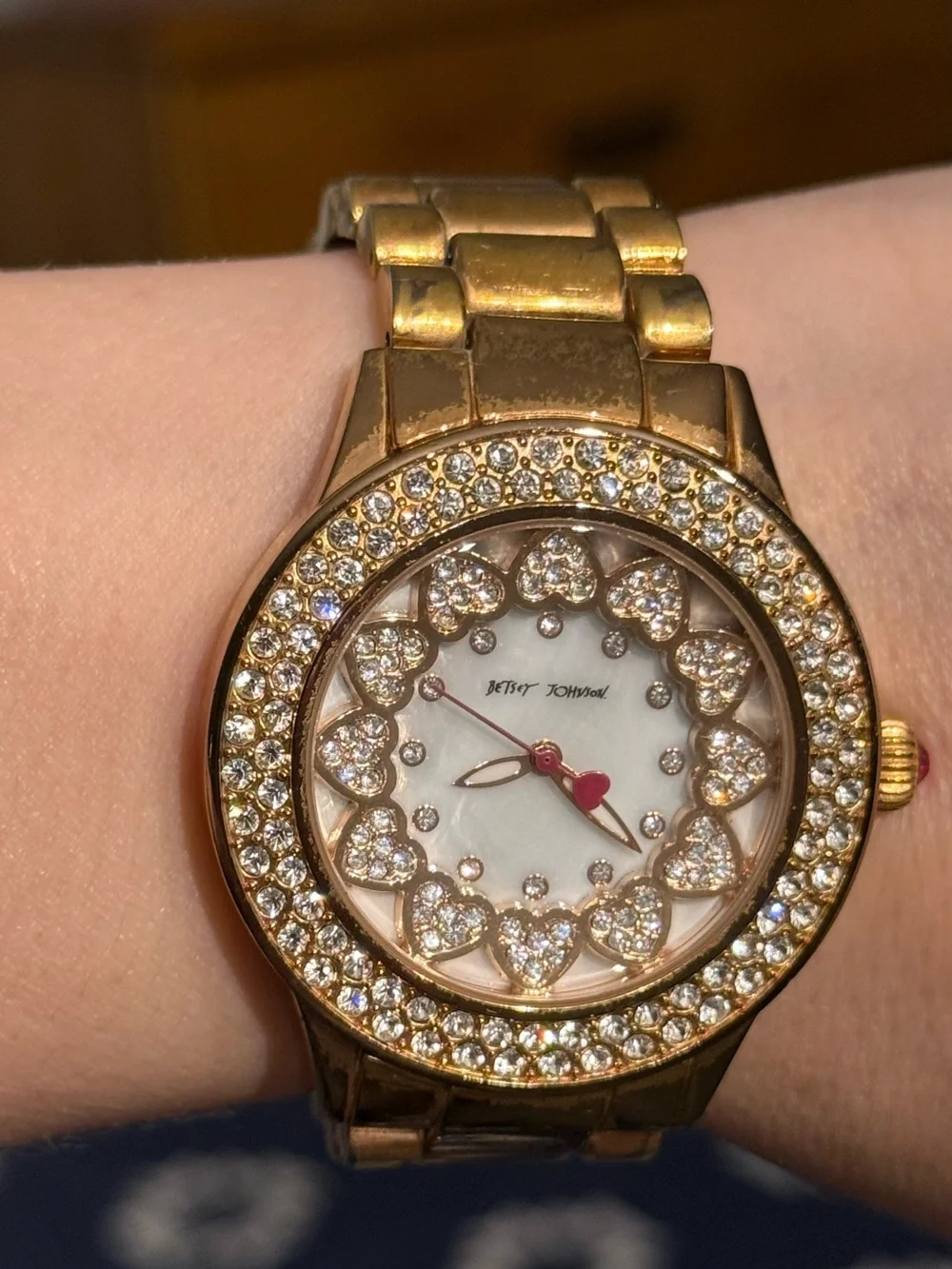 💖BETSEY JOHNSON CRYSTAL WATCH💖